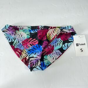 New! Fused Hawaii hapuna Monstera leaf print bikini bottom